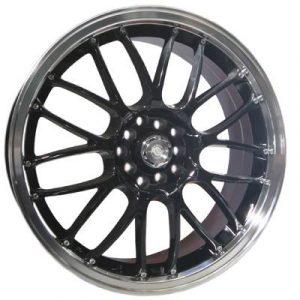AU AU-379 19x7.5 Gloss Black with Machine Lip