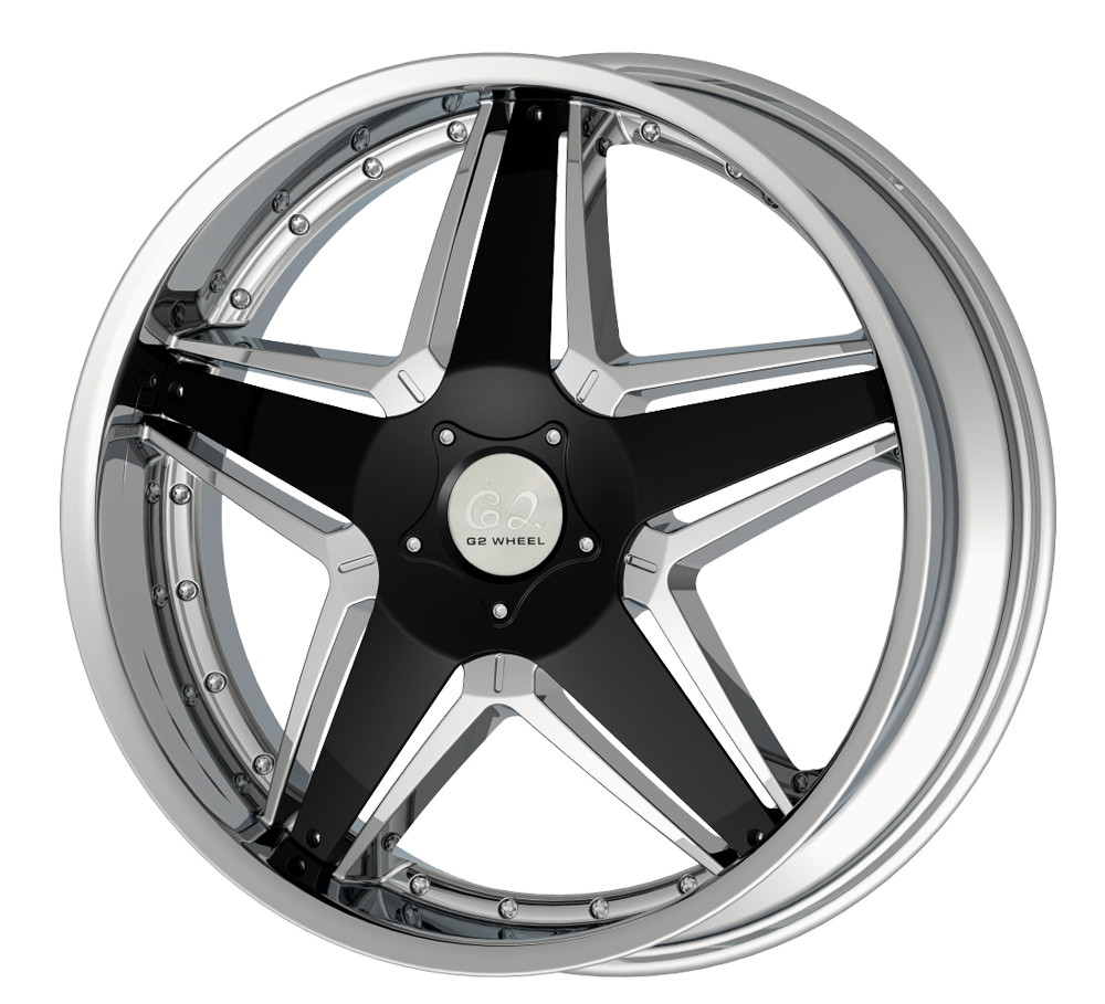 G2 G2-286 22x8.5 Chrome with Paintable Inserts