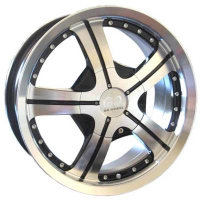 G2 G2-316 15x6.5 Gloss Black with Machine Face