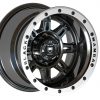 Black Mamba M-17 15x10 Matt Black with Machine Face