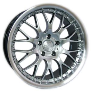 AU AU-378 18x9.5 Hyper Black with Machine Lip