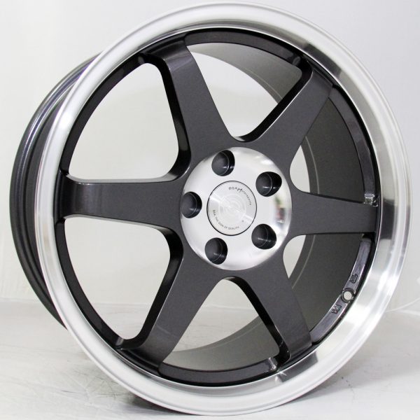 AU AU-420 18x9 Gunmetal with Machine Lip and Center