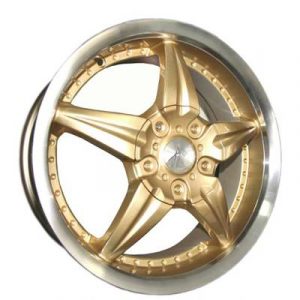 AU AU-574 17x7 Gold with Machine Lip