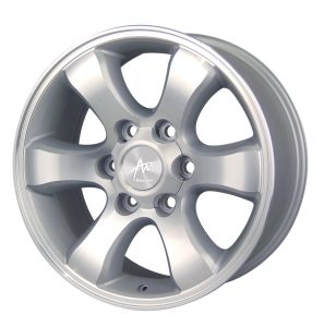 AU AU-625 17x7.5 Hyper Silver with Machine Face