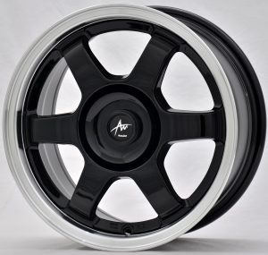 AU AU-420 17x7.5 Gloss Black with Machine Lip