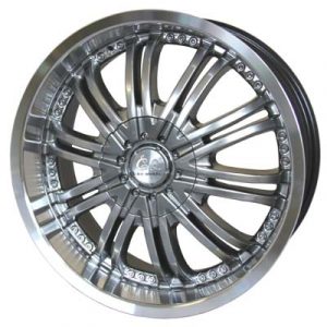 G2 G2-125 20x8.5 Hyper Black with Machine Lip