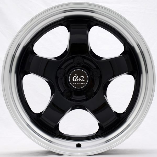 G2 G2-23 17x7.5 Gloss Black with Machine Lip