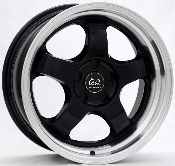 G2 G2-23 17x7.5 Gloss Black with Machine Lip
