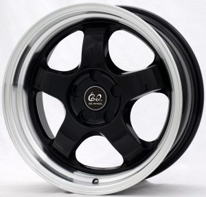 G2 G2-23 17x7 Gloss Black with Machine Lip