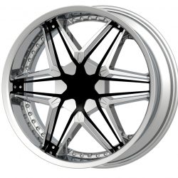 G2 G2-249 22x9.5 Chrome with Paintable Inserts