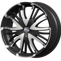 G2 G2-28 18x7.5 Gloss Black with Machine Face
