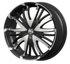 G2 G2-28 18x7.5 Gloss Black with Machine Face