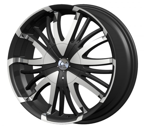 G2 G2-28 18x7.5 Gloss Black with Machine Face