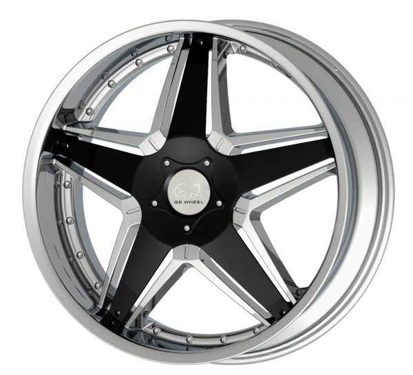 G2 G2-286 22x9.5 Chrome with Paintable Inserts