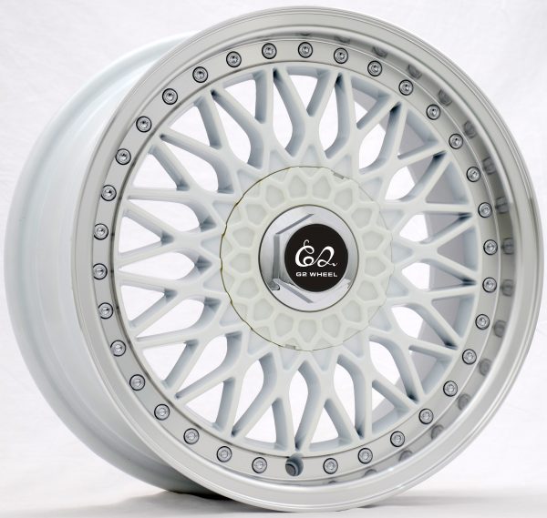 G2 G2-29 17x8 Gloss White with Machine Lip