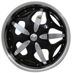 G2 G2-318 22x9.5 Gloss Black with Paintable Inserts