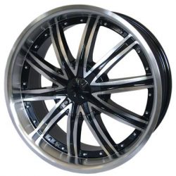 G2 G2-322 18x7.5 Gloss Black with Machine Face
