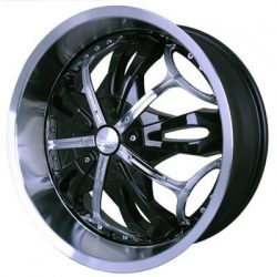 G2 G2-347 22x9.5 Gloss Black with Paintable Inserts