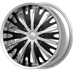 G2 G2-348 22x9.5 Chrome with Paintable Inserts