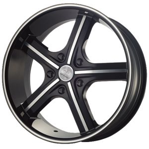 G2 G2-55AM 22x9.5 Gloss Black with Machine Face