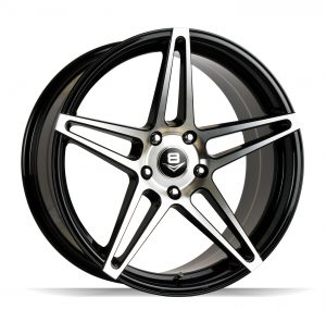 V8 V-39 19x8.5 Gloss Black with Machine Face