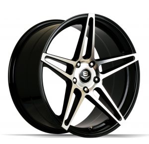 V8 V-39 19x8.5 Gloss Black with Machine Face
