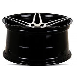 V8 V-39 19x8.5 Gloss Black with Machine Face