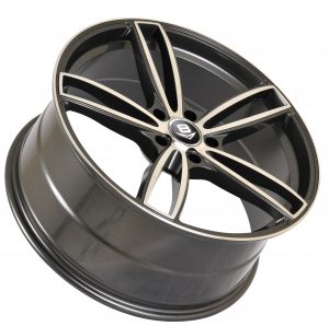 V8 V-43 20x9 Gloss Black with Machine Face