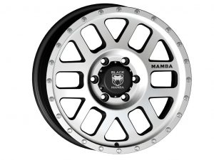 Black Mamba M-14 18x9 Matt Black with Machine Face