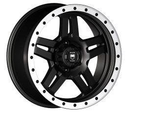 Black Mamba M-21 20x9 Matt Black with Machined Rivets and Milling