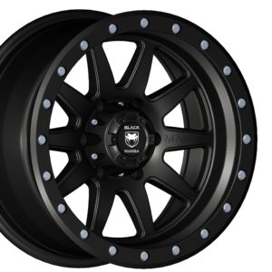 Black Mamba M-12 17x9 Matt Black