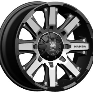 Black Mamba M-13 20x9 Matt Black with Machine Face