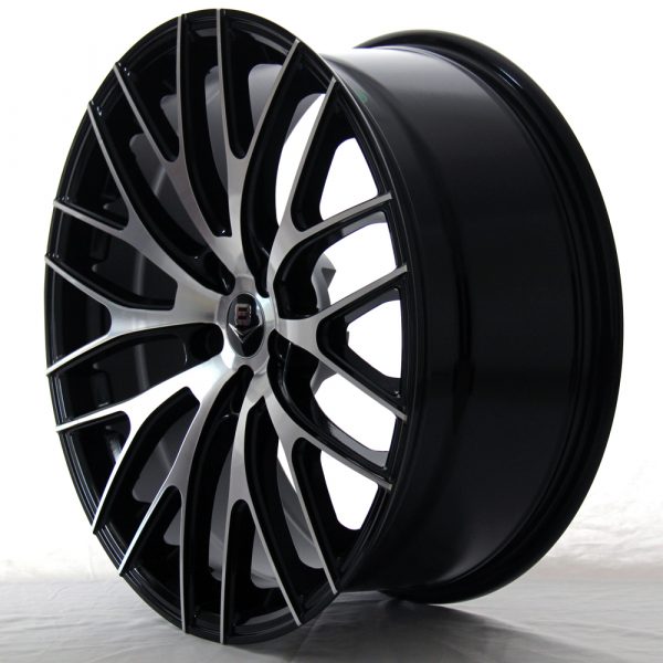 V8 V-22 19x9.5 Gloss Black with Machine Face