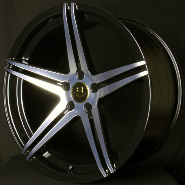V8 V-24 20x10 Gloss Black with Machine Face