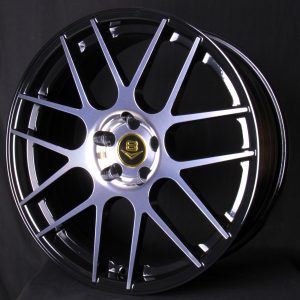 V8 V-26 20x8.5 Gloss Black with Machine Face