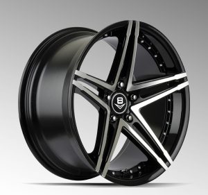 V8 V-30 18x8 Gloss Black with Machine Face