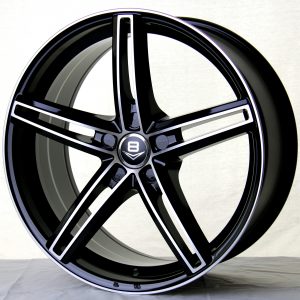 V8 V-62 19x9.5 Gloss Black with Machine Face