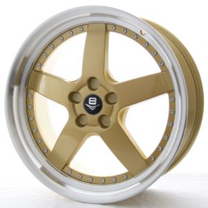 V8 V-71 20x8.5 Gold with Machine Lip