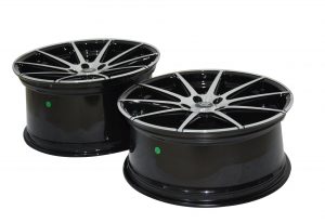 V8 V-15 20x8.5 Gloss Black with Machine Face
