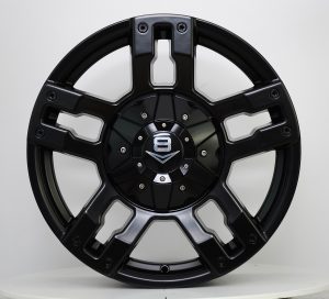 V8 V-6 16x8 Matt Black