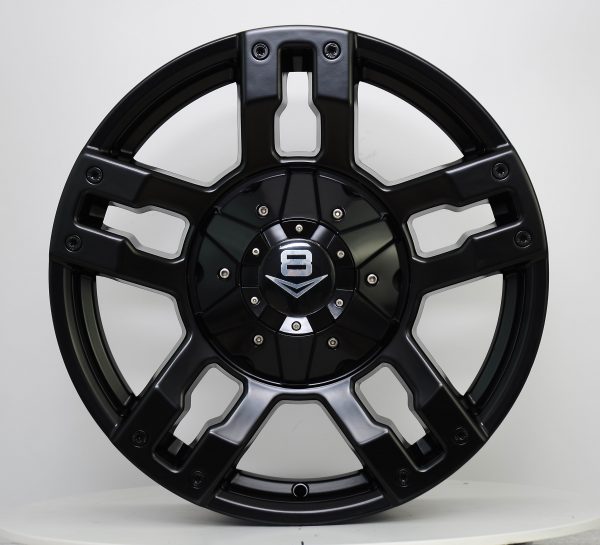 V8 V-6 16x8 Matt Black