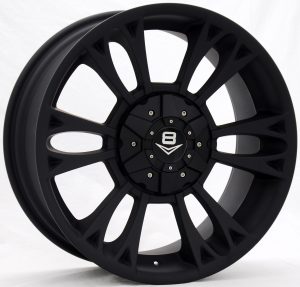 V8 V-9 18x8 Matt Black