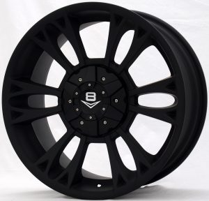 V8 V-9 18x8 Matt Black