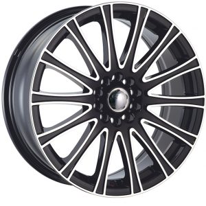 Velocity VW-005 17x7 Gloss Black with Machine Face