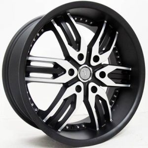 Velocity VW-125B 20x9 Gloss Black with Machine Face