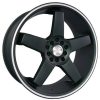Velocity VW-443 19x9.5 Matt Black with Machined Pinstripe