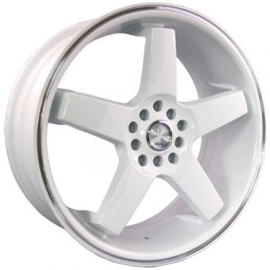 Velocity VW-443 18x9 Gloss White with Machine Pinstripe