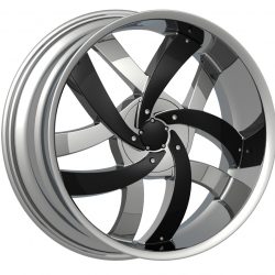 Velocity VW-825 22x8 Chrome with Paintable Inserts