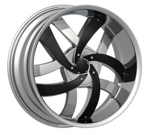 Velocity VW-825 22x9.5 Chrome with Paintable Inserts