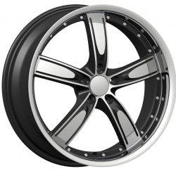 Velocity VW-850A 22x9.5 Gloss Black with Machine Face